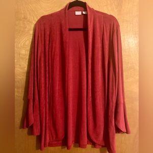 NWT Chico’s jacket/cardigan—drapey and flattering, never worn! Size 3 (L, 16-18)